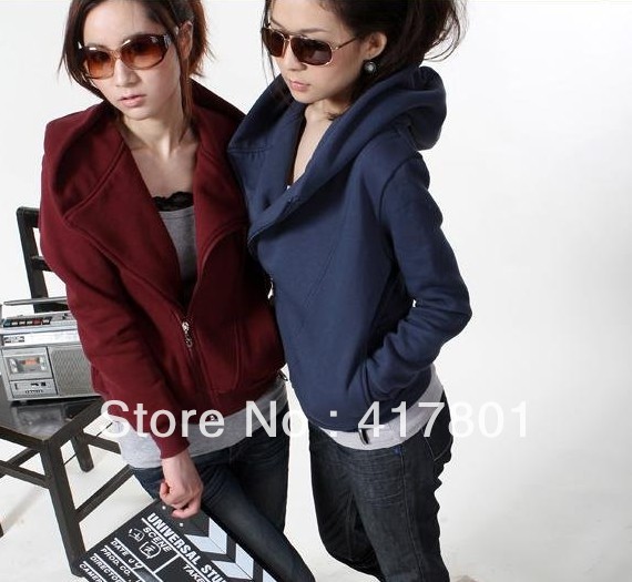 New Arrival free shipping fashion woman's jacket coat clothes navy blue and red color free size