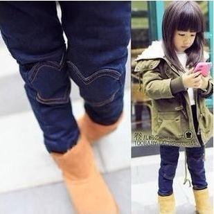 New arrival Girls children kids HEART JEANS pants trousers 100%COTTON CUTE Best gifts
