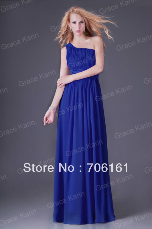 New Arrival!!! GK One Shoulder Bridesmaid Prom Gown Formal Evening Long Dress 8 Size + Free Shipping CL2288