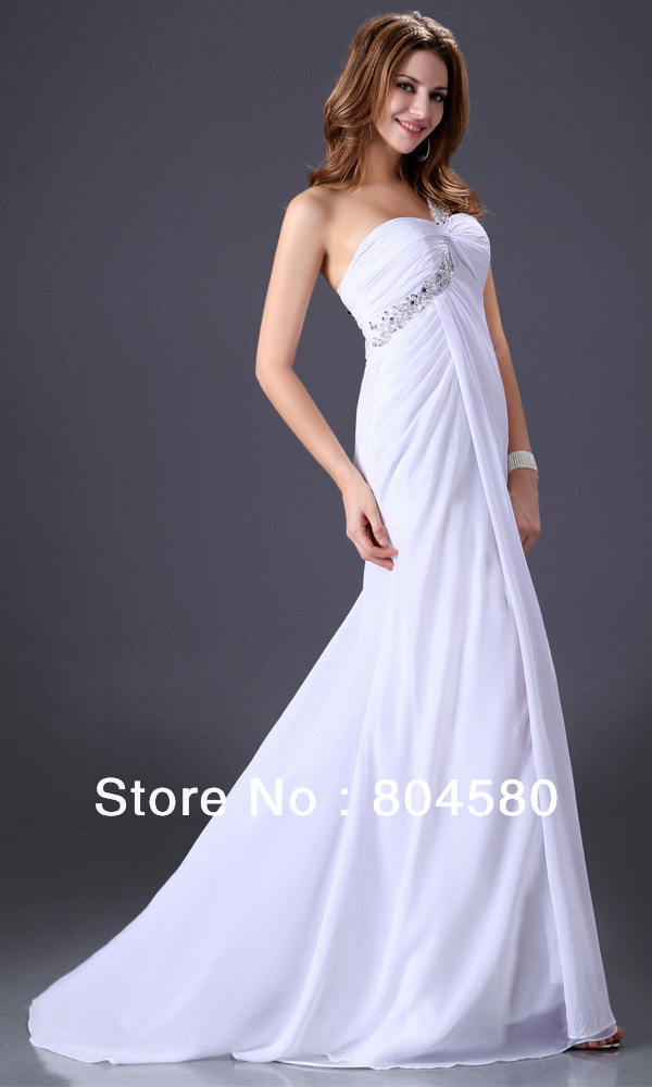 New Arrival !!! Grace Karin Stock One shoulder Prom Evening Party dress size 8 Sizes via EMS CL3186