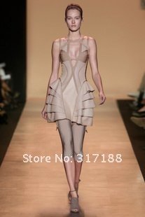 New arrival! H L Knitting Silk Bandage Dress, Sexy Evening Dress, Evening Gowns,Cocktail Dress.