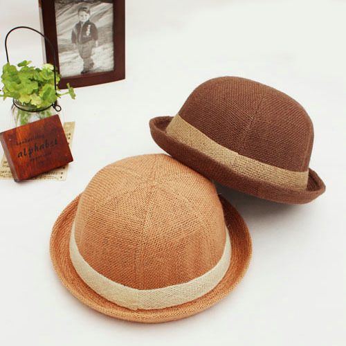 New arrival hat female summer hat male strawhat fedoras lovers cap beach cap small round