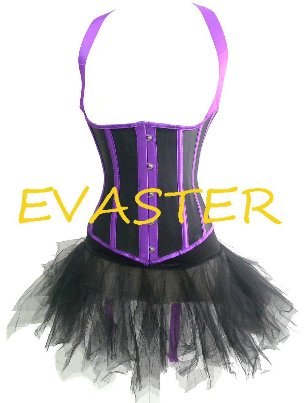 New arrival High quality Burlesque Underbust Halter underbust corsets women