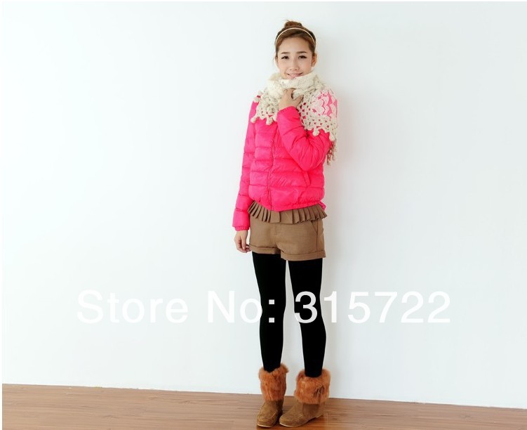 new arrival hot lady fashion korean winter candy color women's coat winter warm outwear M,L,XL, L-037