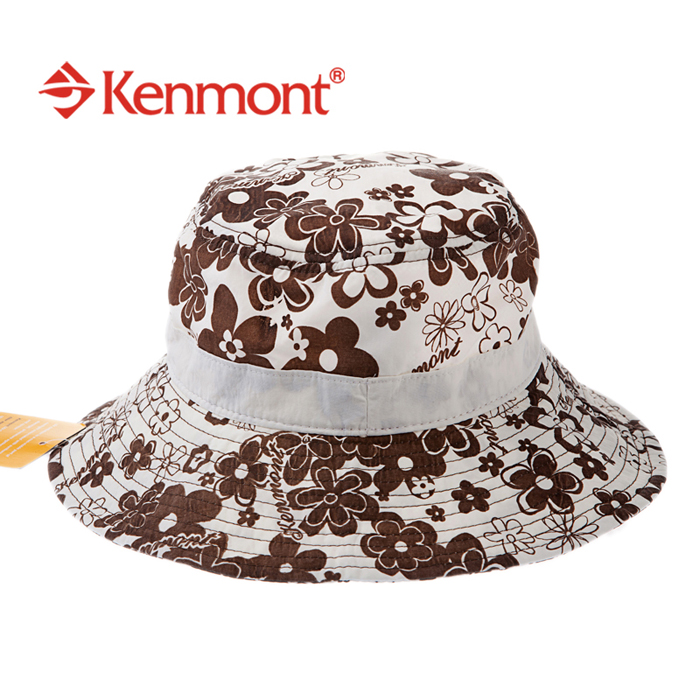 New arrival kenmont hats female summer sunbonnet bucket hat outdoor large brim cap km-0292