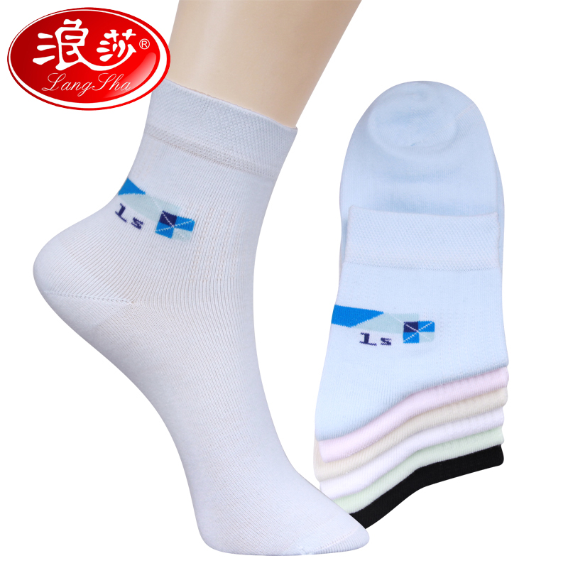 New arrival LANGSHA socks female antibiotic nano women's socks mesh breathable anti-odor lady's sock 1 dozen