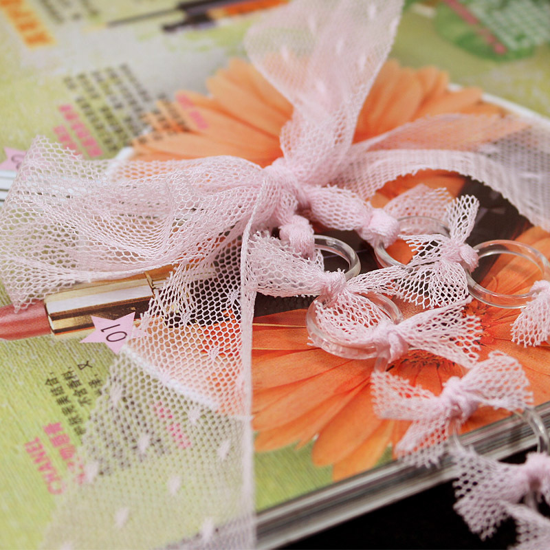 New arrival lourie love gauze bow unique circle steps halter-neck shoulder strap