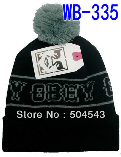 New arrival Obey Gretsky Pom Pom Beanie hat men and women winter hats knitted warm skull hats and beanies free shipping