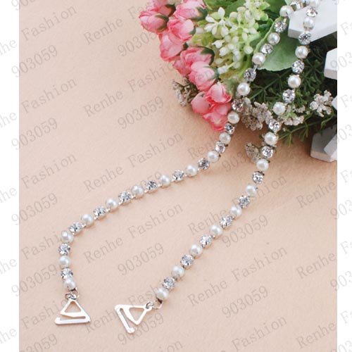 New arrival! pearl crystal bra strap mixed order accept free shipping wholesale/retailer