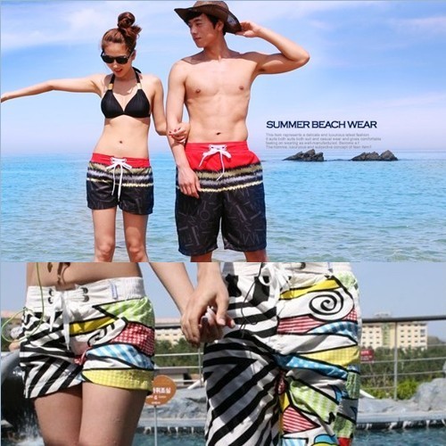 New arrival personality lovers beach pants quick-drying pants resort