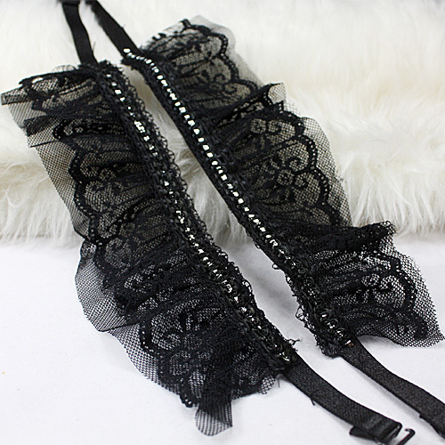 New arrival princess elegant double layer lace gauze double-shoulder underwear belt underwear shoulder strap pectoral girdle