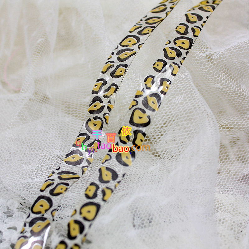 New arrival print transparent shoulder strap pectoral girdle underwear belt summer all-match sexy leopard print fancy