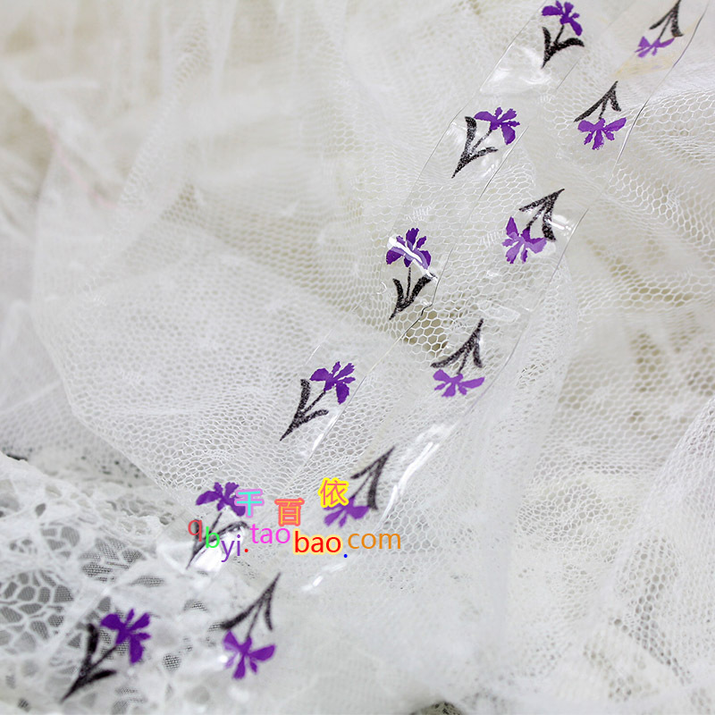New arrival purple lavender belt romantic print summer transparent shoulder strap pectoral girdle