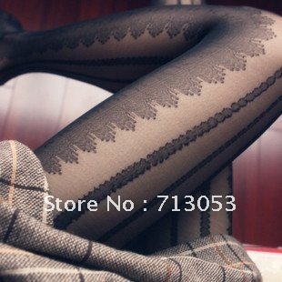 New Arrival! Sexy Pantyhose Voile Lace Silk Stockings Ultrathin Tights Free Shipping