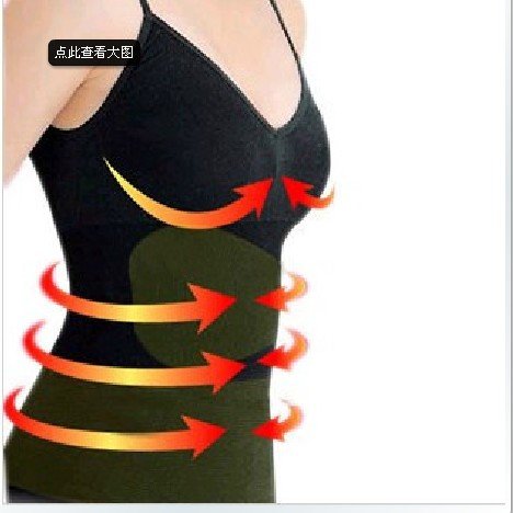 New Arrival! Slimming suit Super Body Women Dress New fat burning slimming clothes sling, with germanium titanium silver