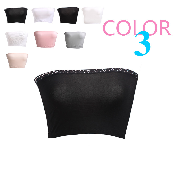 New arrival soft and comfortable breathable modal solid color all-match basic women's tube top tube top