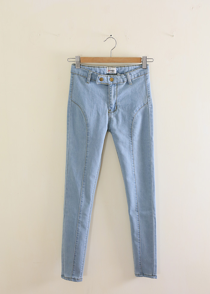 New arrival! spring and summer elastic slim denim trousers b6088 free shipping