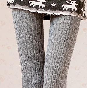 New Arrival Spring/Autumn Long Tights Wool Blending Lady Stockings Average Size Lower  Purple/Black/Dark-Gray/Light-Gray/Coffee