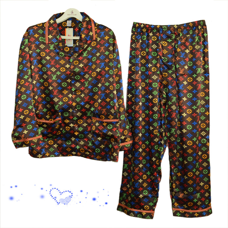 NEW ARRIVAL Spring male silk long-sleeve sleep set lounge 17015 FREE SHIPPING