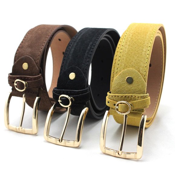 New Arrival suede PU Leather belt with pin buckle thin pu  waistband for lady free shipping wholesale