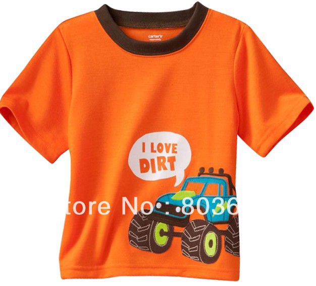 New arrival summer design children clothes/ baby o-neck short-sleeve T-shirt / kid's cotton top  ST-002