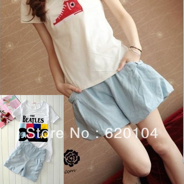 New arrival summer maternity clothing maternity 100% cotton shorts 5