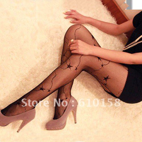 New Arrival! Super Stars Fishnet Women's  Pantyhose Vintage Leggings Tights Stocking Hosiery 10pcs/Lot  With Retail Package