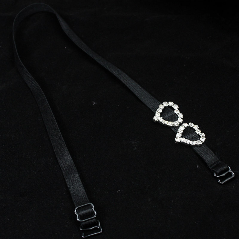 New arrival sweet love rhinestone unique dcrv halter-neck shoulder strap underwear shoulder strap pectoral girdle