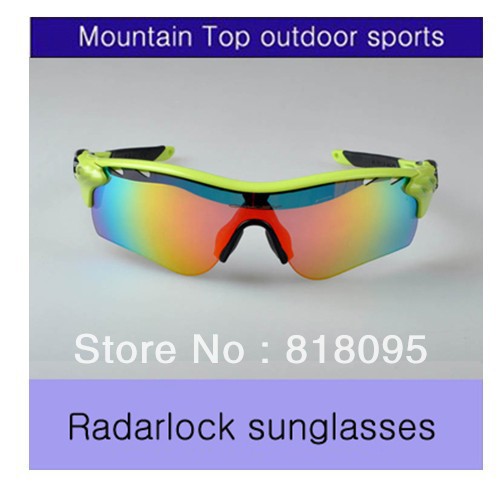 New arrival Top quality Radarlock polarized cycling glasses Men/Women fashion sports sunglasses 14 colors 5pairs lens