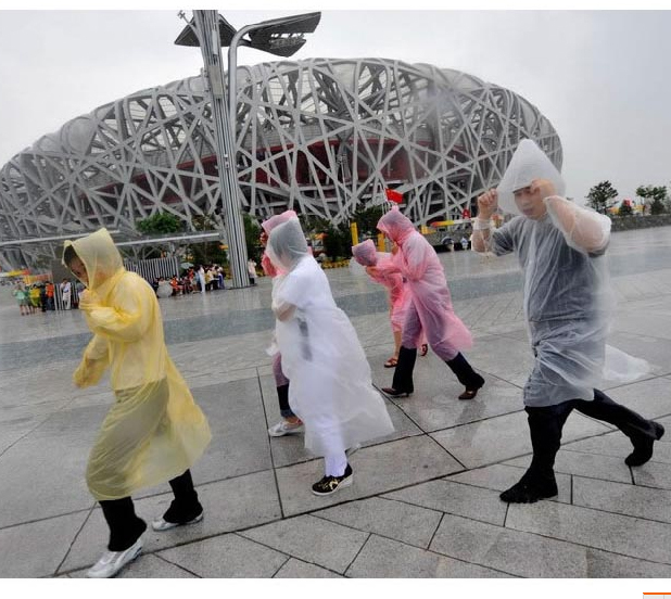 New arrival transparent disposable raincoat thickening poncho portable small travel 17g