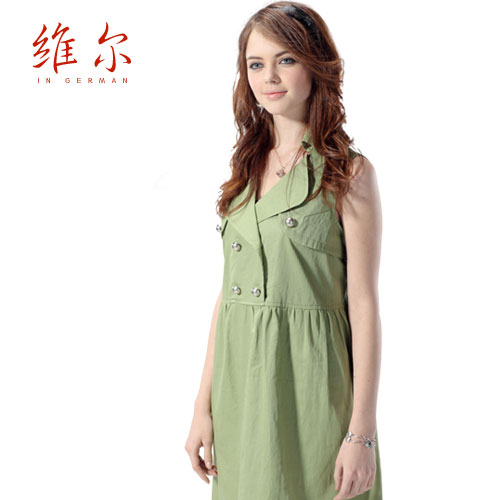 New arrival villmergen radiation-resistant maternity clothing bamboo fibre radiation-resistant maternity dress full dress spring