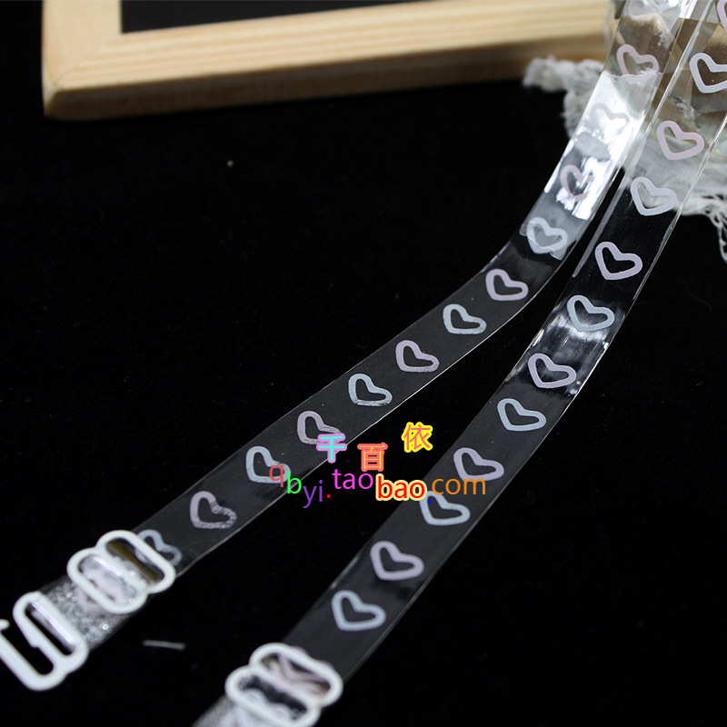 New arrival white pink love romantic transparent shoulder strap pectoral girdle summer shoulder strap