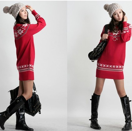 New arrival women autumn-winter lovely sweaters,fashion warm outerwear,long style,slim,free shipping!