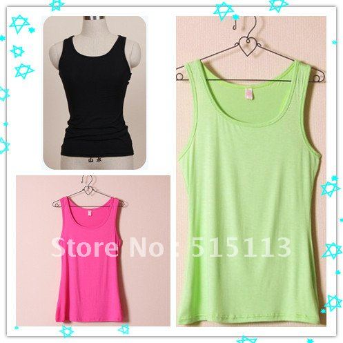 New Arrival Women Clothing Spring And Autum Backing Joker Solid Vest Camisoles Tanks