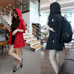 New Arrival women's clothing hooded Medium style leisure Dust coat fashion free shipping