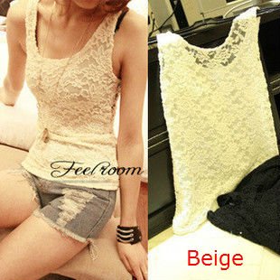 New Arrival Women's Tank Tops,Lace Translucent  Tank,Fashion Cool Material,Wholesle Free shipping
