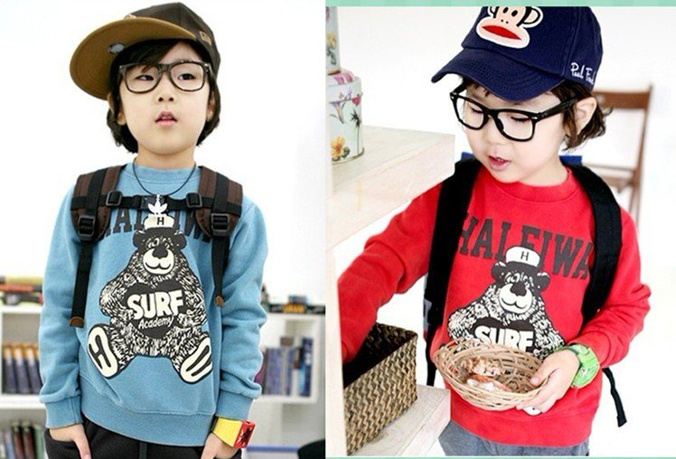 New Arrivals girls/boys bear Hoodies,Kids T-shirt/Sweatshirts Children clothing suit Baby clothes Wholesale Free shipping 5PCS