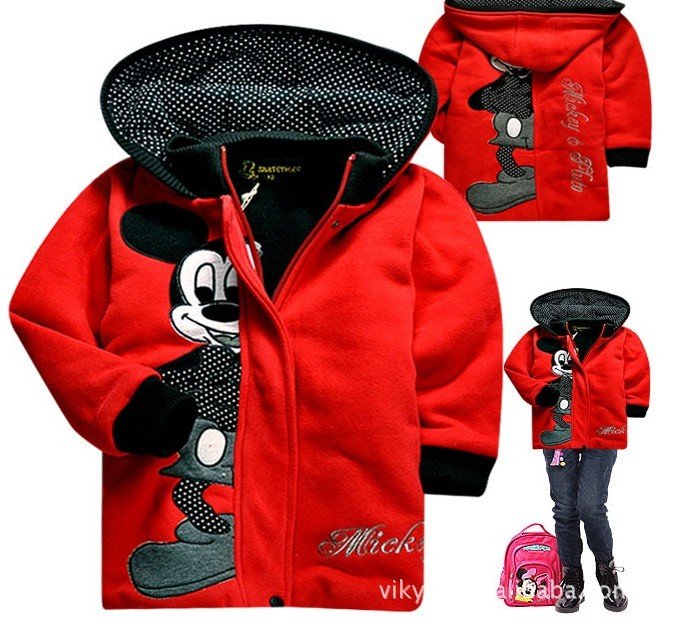 New arrive!  2012 of children's wear medium style female cotton-padded clothes thick coat dust coat
