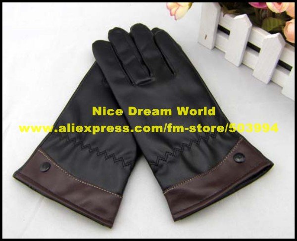 New arrive Women's Winter Luxury Driving fashion pu leather gloves Soft Feel(ST-04