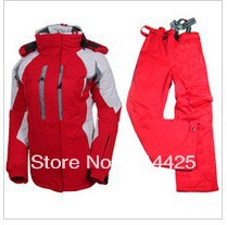 New arrived  women's outdoor ski suit / pants suit, windproof and waterproof warm breathable winter clothes EMS  YYY