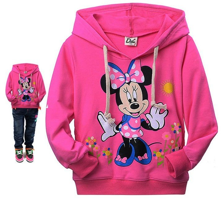 New arrivel Boys girls Minnie cotton hoodies,Children Minnie long sleeve t-shirt/Sweatshirts,kids outerwear FX811010