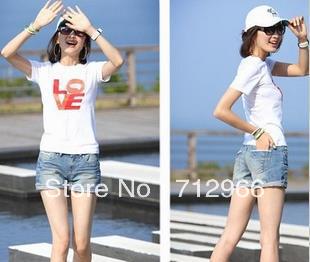 New arrivel fashion 2013 Korean Women popular single product classic is not bad frayed cuffs denim shorts
