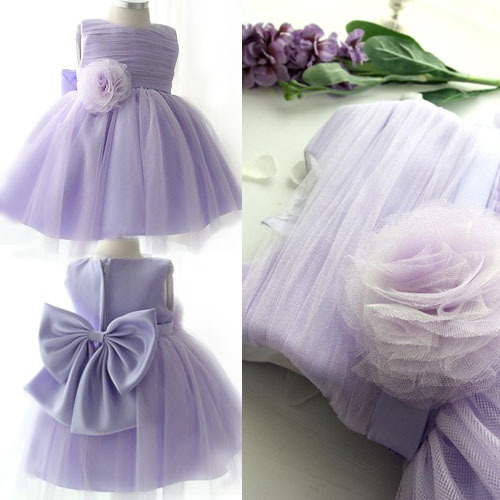 New arrivel!Purple beautiful girl dress child wedding  birthday party  princess dress baby girl princess dress skirt GD030