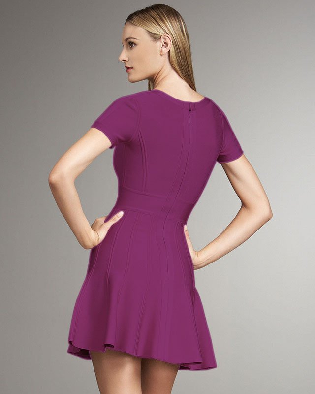 New arrivls women purple elastic ruffles bottom sheath dress noble fashion club celebrity evening bandge HL dresses HL1339