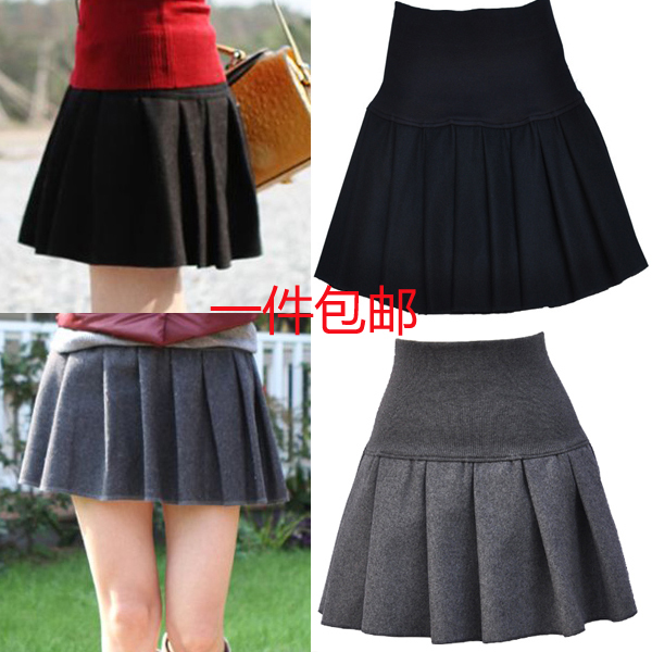 New Autumn/Winter Euro Fashion Vintage PU Faux Leather Ball Grown Skirts For Women Free Shipping Free shipping