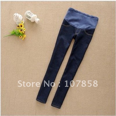 New Autumn Winter thickened Maternity jeans Pregnant women Jeans Maternity abdominal pants Maternity Feet Pants #309