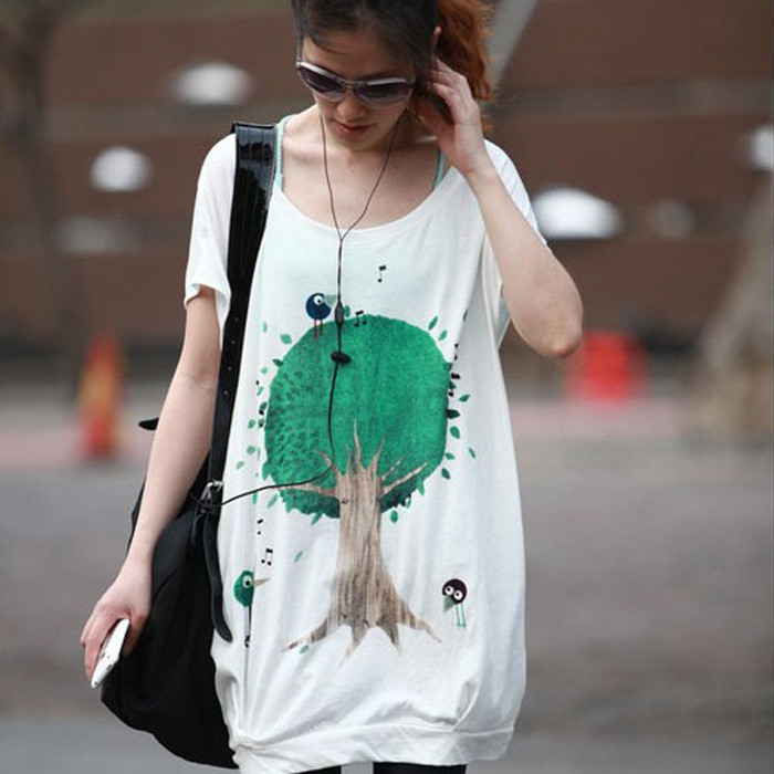 new avviral and fashion  maternity t-shirt  big tree short-sleeve T-shirt  top free shipping