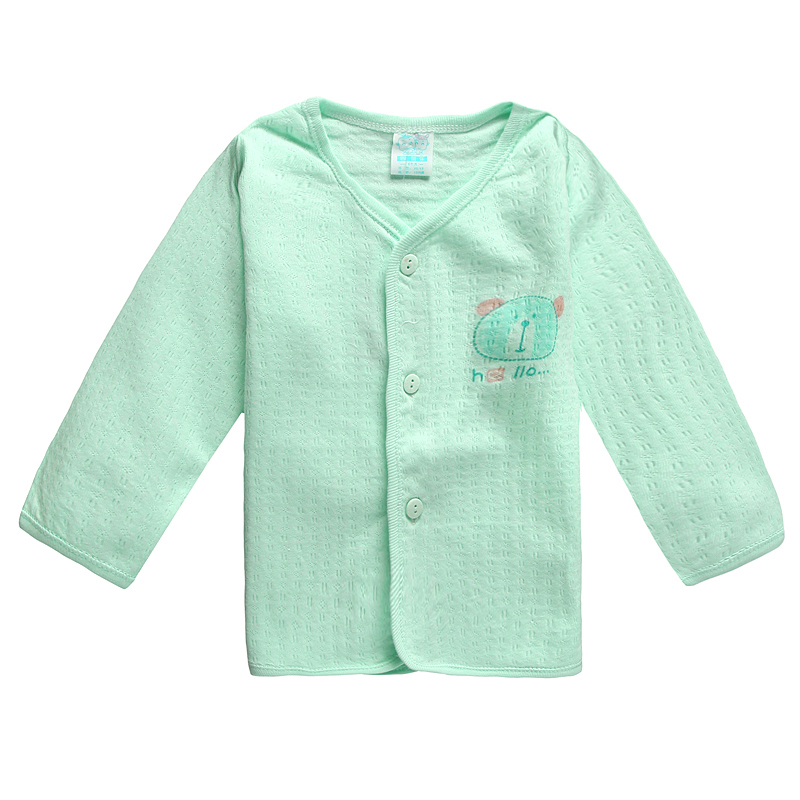 New baby home service children cotton shoulder cardigan the thermal underwear newborn Specials pajamas children's clothing