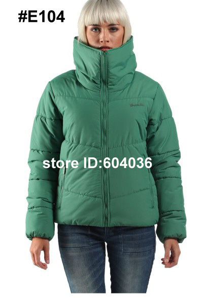 New! Bench Womens Fashion Green Down Jacket Feather Jacket Down Coat Outer Wear Low Free Shipping Wholsale price