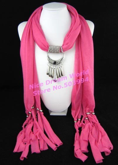 New BOHO style jewelry pendant scarf with fashion accessories (WJ-031